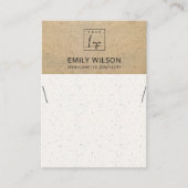 RUSTIC TERRACOTTA TEXTURE LOGO DISPLAY VISITEKAARTJE (Voorkant)