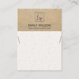 RUSTIC TERRACOTTA TEXTURE LOGO DISPLAY VISITEKAARTJE