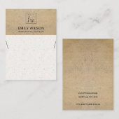 RUSTIC TERRACOTTA TEXTURE LOGO DISPLAY VISITEKAARTJE (Voorkant / Achterkant)