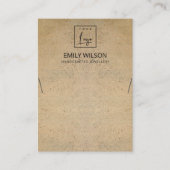 RUSTIC TERRACOTTA TEXTURE LOGO DISPLAY VISITEKAARTJE (Voorkant)