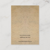 RUSTIC TERRACOTTA TEXTURE LOGO EARRING DISPLAY VISITEKAARTJE (Achterkant)