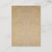 RUSTIC TERRACOTTA TEXTURE LOGO EARRING DISPLAY VISITEKAARTJE (Achterkant)