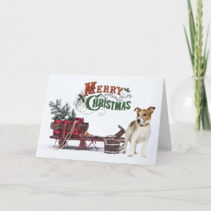 Rustic Terrier Kerstmis Kaart