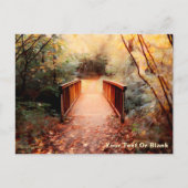 Rustic Teutoburg Forest Footbridge Briefkaart (Voorkant)