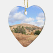 Rustic Texas Enchanted Rock State Park Trail Keramisch Ornament (Links)