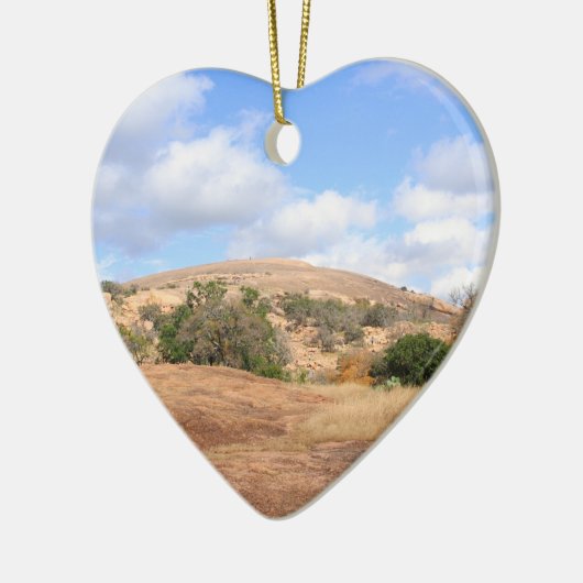 Rustic Texas Enchanted Rock State Park Trail Keramisch Ornament (Links)