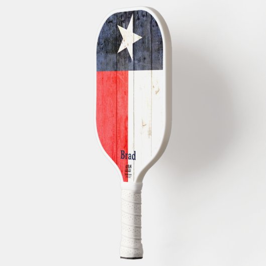 Rustic Texas Flag Specialized Pickleball Paddle (Links)