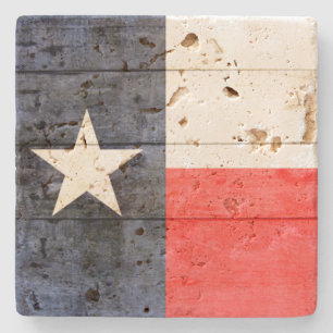 Rustic Texas Flag  Stenen Onderzetter