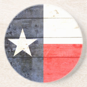 Rustic Texas Flag Zandsteen Onderzetter