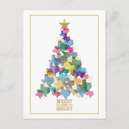Rustic Texas kerstboom Briefkaart (Voorkant)