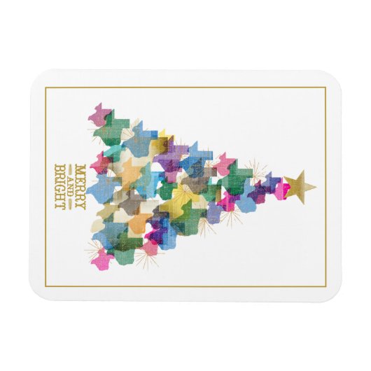 Rustic Texas kerstboom Magneet (Horizontaal)