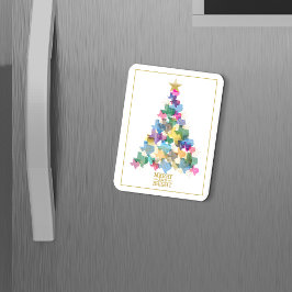 Rustic Texas kerstboom Magneet