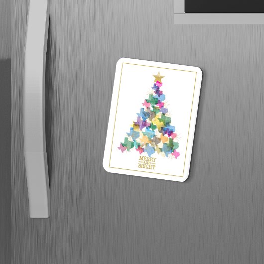 Rustic Texas kerstboom Magneet