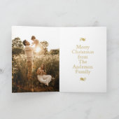 Rustic Texas - kerstboomfoto Feestdagen Kaart (Binnen)