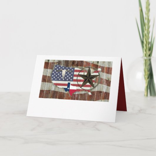 Rustic Texas Lone Star Texas Long Horn (Achterkant)