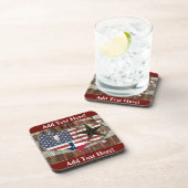 Rustic Texas Lone Star Texas Long Horn Beverage Co Bier Onderzetter (Rechterzijde)