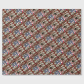 Rustic Texas Lone Star Texas Long Horn Cadeaupapier (Vlak)