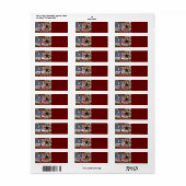 Rustic Texas Lone Star Texas Long Horn Etiket (Full Sheet)