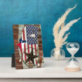 Rustic Texas Lone Star Texas Long Horn Fotoplaat (Zijkant)