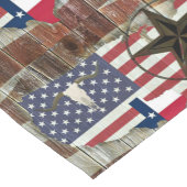 Rustic Texas Lone Star Texas Long Horn Korte Tafelloper (Hoek)