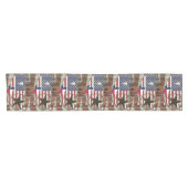 Rustic Texas Lone Star Texas Long Horn Korte Tafelloper (Horizontaal)