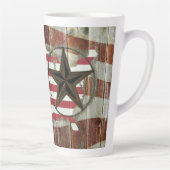 Rustic Texas Lone Star Texas Long Horn Latte Mok (Rechts)