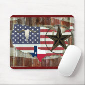 Rustic Texas Lone Star Texas Long Horn Muismat (Met muis)