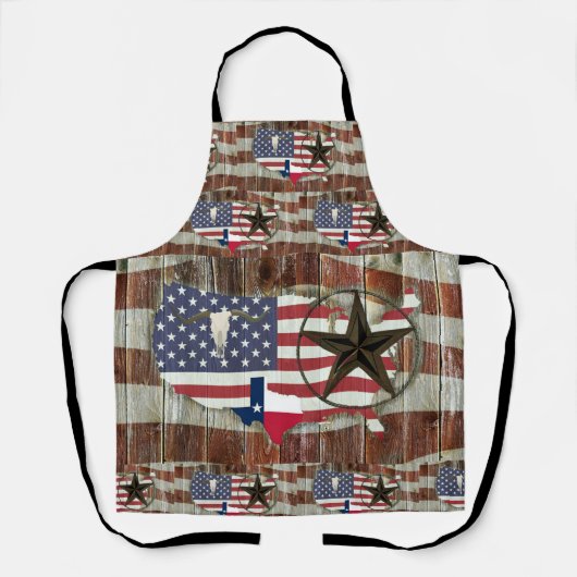 Rustic Texas Lone Star Texas Long Horn Schort (Voorkant)