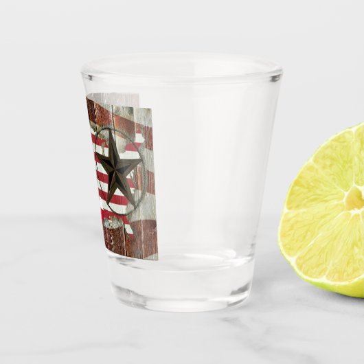 Rustic Texas Lone Star Texas Long Horn Shot Glas (Rechts)