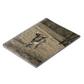 Rustic Texas Longhorn rundveestranch koe Notitieboek (Linkerzijde)