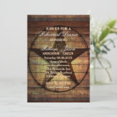 Rustic Texas Star westerne bruiloft repetitie dine Kaart (Staand voorkant)