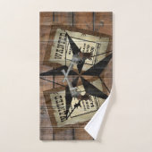 Rustic Texas Star Westerne dubbele gezochte pistol Bad Handdoek (Handdoek)