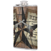 Rustic Texas Star Westerne dubbele gezochte pistol Heupfles (Links)