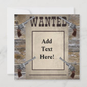 Rustic Texas Star Westerne dubbele gezochte pistol Kaart (Achterkant)