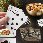 Rustic Texas Star Westerne dubbele gezochte pistol Pokerkaarten (Insitu)