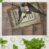 Rustic Texas Star Westerne dubbele gezochte pistol Theedoek (Gevouwen)