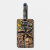 Rustic Texas Star Westerne Pistol Cowboy Boots Bagagelabel (Achterkant verticaal)
