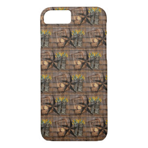 Rustic Texas Star Westerne Pistol Cowboy Boots iPhone 8/7 Hoesje
