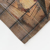 Rustic Texas Star Westerne Pistol Cowboy Boots Fleece Deken (Hoek)