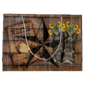 Rustic Texas Star Westerne Pistol Cowboy Boots Groot Cadeauzakje (Achterkant)