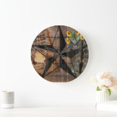 Rustic Texas Star Westerne Pistol Cowboy Boots Grote Klok (Huis)