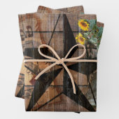 Rustic Texas Star Westerne Pistol Cowboy Boots Inpakpapier Vel (In situ)