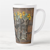 Rustic Texas Star Westerne Pistol Cowboy Boots Latte Mok (Rechts)