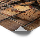 Rustic Texas Star Westerne Pistol Cowboy Boots Poster (Hoek)