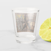 Rustic Texas Star Westerne Pistol Cowboy Boots Shot Glas (Achterkant)