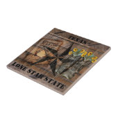 Rustic Texas Star Westerne Pistol Cowboy Boots Tegeltje (Zijkant)