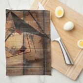 Rustic Texas Star Westerne Pistol Cowboy Boots Theedoek (Quarter Fold)