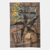 Rustic Texas Star Westerne Pistol Cowboy Boots Theedoek (Verticaal)