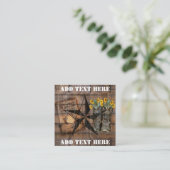 Rustic Texas Star Westerne Pistol Cowboy Boots Vierkante Visitekaartje (Staand voorkant)