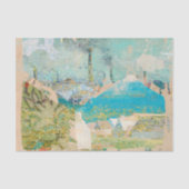  Rustic Texture Blue Mountain-ontkoppeling Tissuepapier (Voorkant)